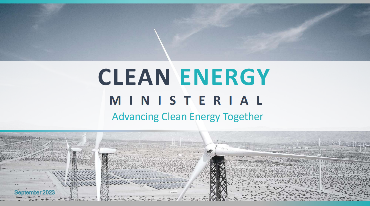 Updated version of the CEM Brochure Clean Energy Ministerial