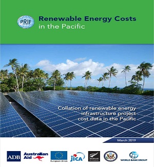 report cover: Renewable Energy Costs in the Pacific
